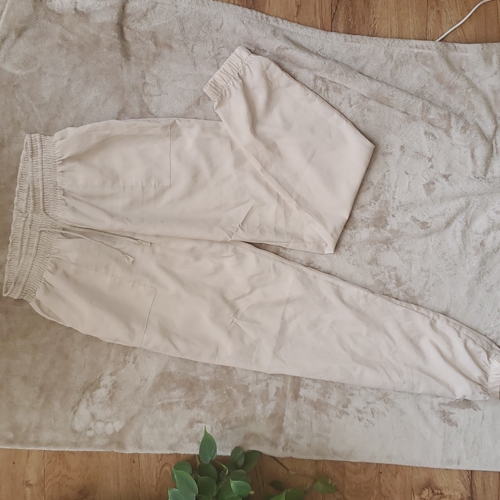 Tan ankle pants
